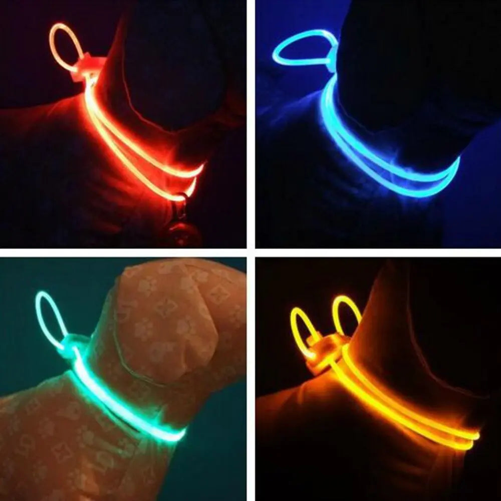 Luminous Dog Strap Pendant Collar